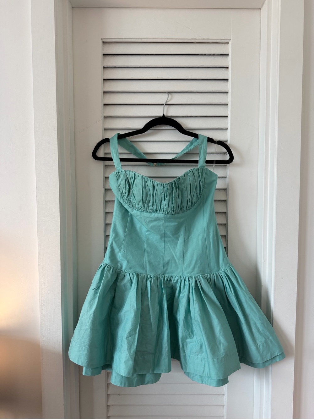 Oh Polly Aqua Mini Dress